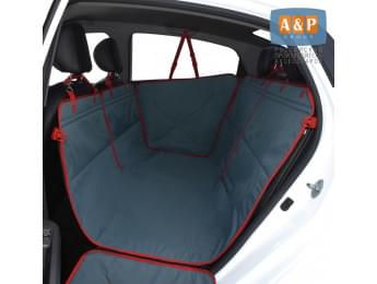 Автогамак Happy Dog (Хэппи Дог). Цвет: маренго с красной окантовкой.