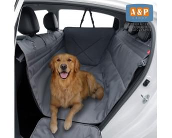 Автогамак Happy Dog Premium (Хэппи Дог Премиум). Цельный. Цвет: серый.