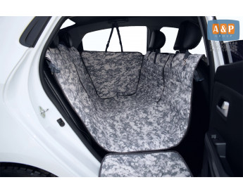 Автогамак Happy Dog Premium (Хэппи Дог Премиум). Цвет: серый пиксель.