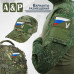 Шеврон на липучке «Флаг России V». Размер 80х50 мм. 
