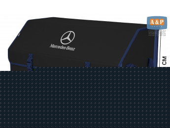 Органайзер-саквояж "Союз" в багажник Mercedes (Мерседес), размер XL Plus. Цвет: черный с синей окантовкой.