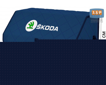 Органайзер-саквояж "Союз" в багажник Skoda (Шкода), размер XL. Цвет: синий с синей прострочкой Ромб.